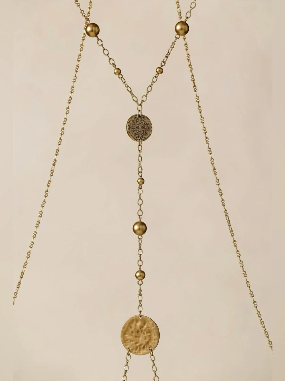 Free People ~ Let's Dance Body Chain ~ Gold ~ NWT** - Picture 4 of 7